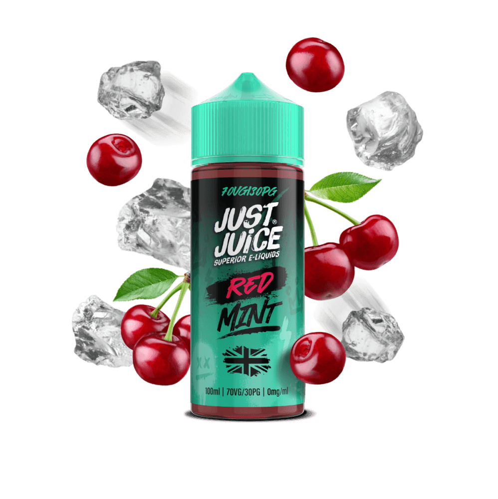 RED MINT 100ML SHORT FILL E-LIQUID BY JUST JUICE