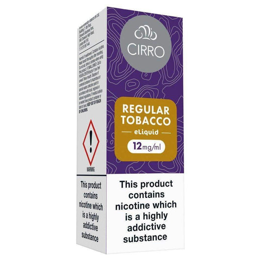 REGULAR TOBACCO 10ML E-LIQUID BY CIRRO - 6MG | 12MG | 18MG - Vapeslough