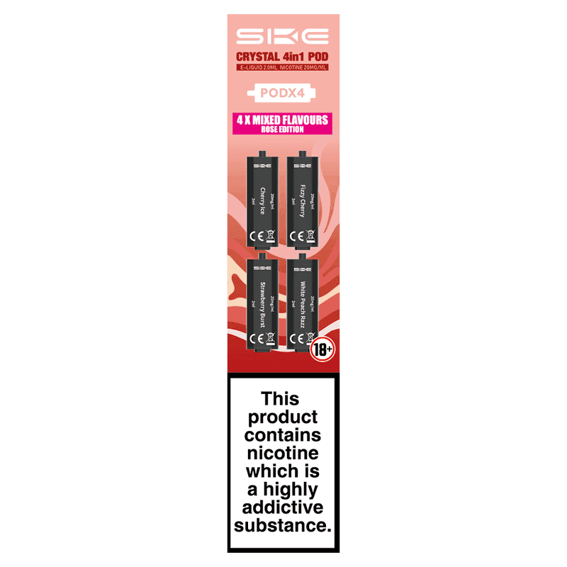 ROSE EDITION - SKE CRYSTAL 4IN1 PODS - PACK OF 4 - Vapeslough
