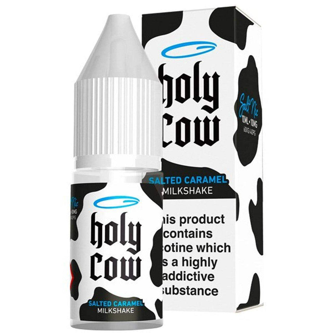 SALTED CARAMEL MILKSHAKE 10ML NICOTINE SALT E-LIQUID BY HOLY COW - Vapeslough