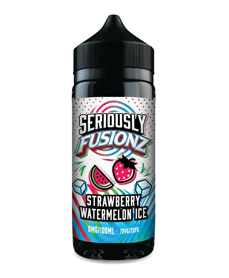 SERIOUSLY FUSIONZ - STRAWBERRY WATERMELON ICE 100ML SHORT FILL E-LIQUID BY DOOZY - Vapeslough