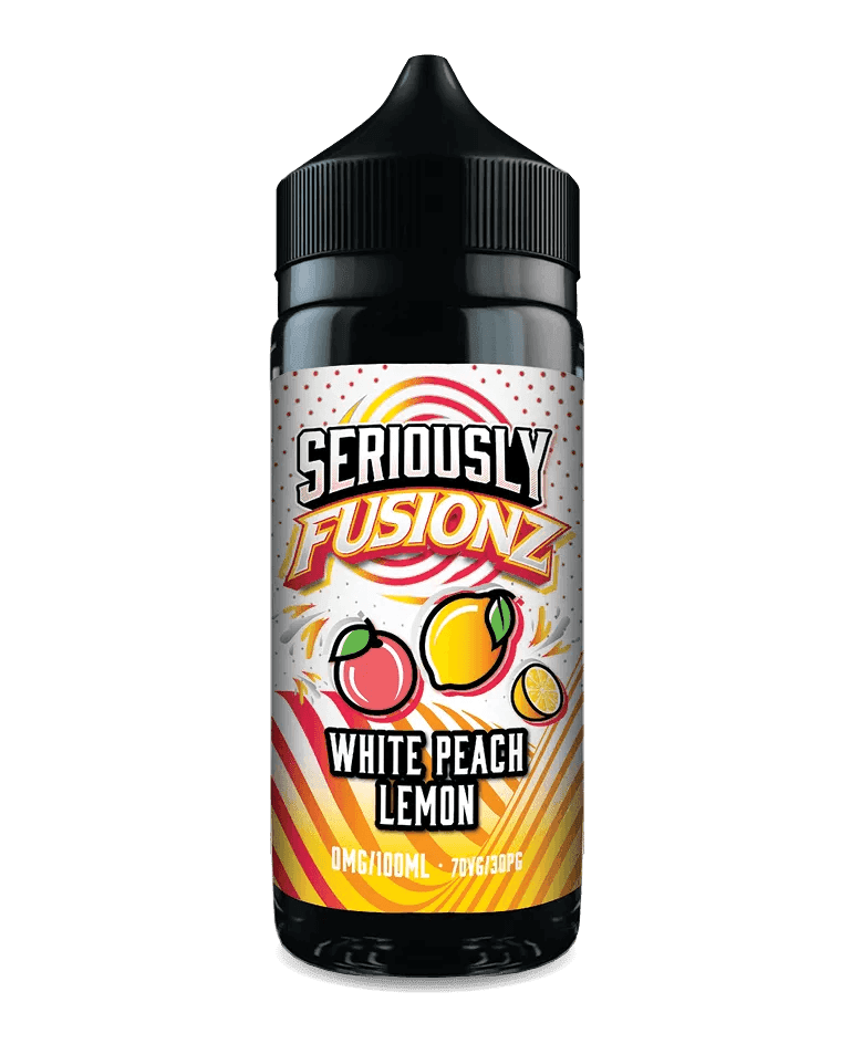 SERIOUSLY FUSIONZ - WHITE PEACH LEMON 100ML SHORT FILL E-LIQUID BY DOOZY - Vapeslough