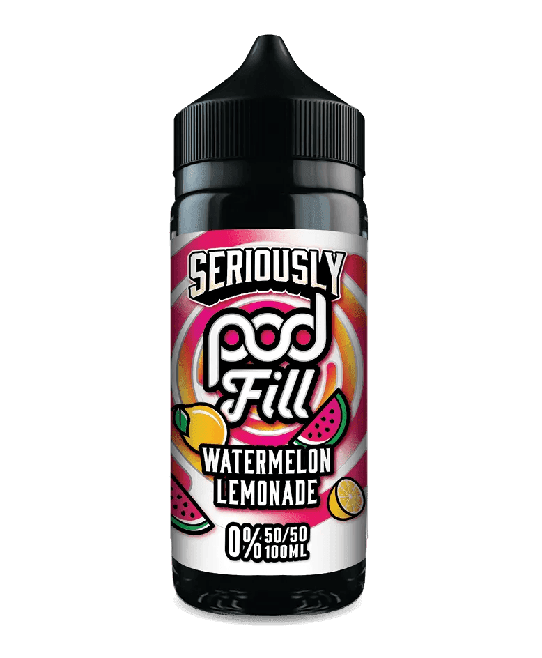 SERIOUSLY POD FILL - WATERMELON LEMONADE 100ML SHORT FILL - 50/50PG/VG E-LIQUID BY DOOZY - Vapeslough