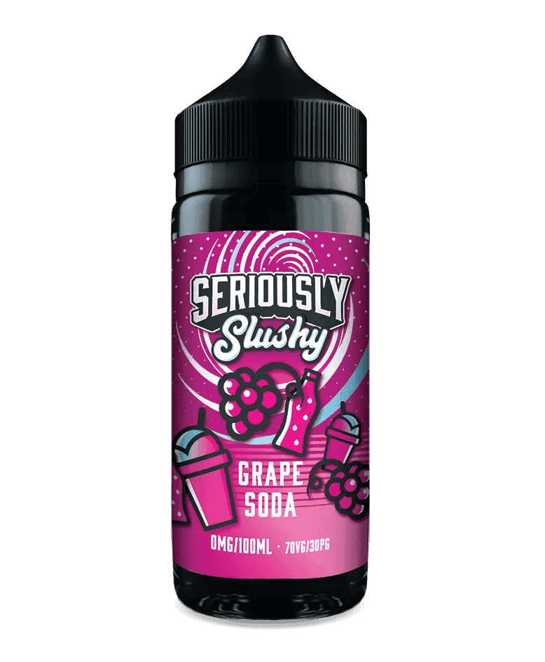SERIOUSLY SLUSHY - GRAPE SODA 100ML SHORT FILL E-LIQUID BY DOOZY - Vapeslough