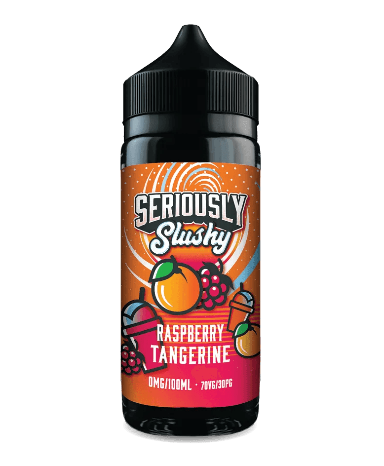 SERIOUSLY SLUSHY - RASPBERRY TANGERINE 100ML SHORT FILL E-LIQUID BY DOOZY - Vapeslough