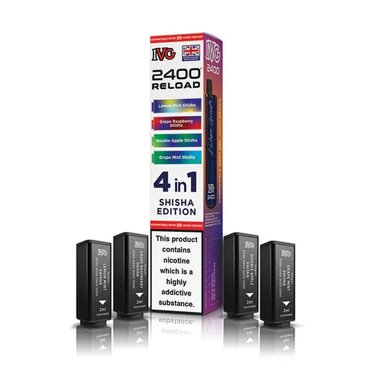 Shisha Edition IVG 2400 Reload 4-in-1 Prefilled Pods - Vapeslough