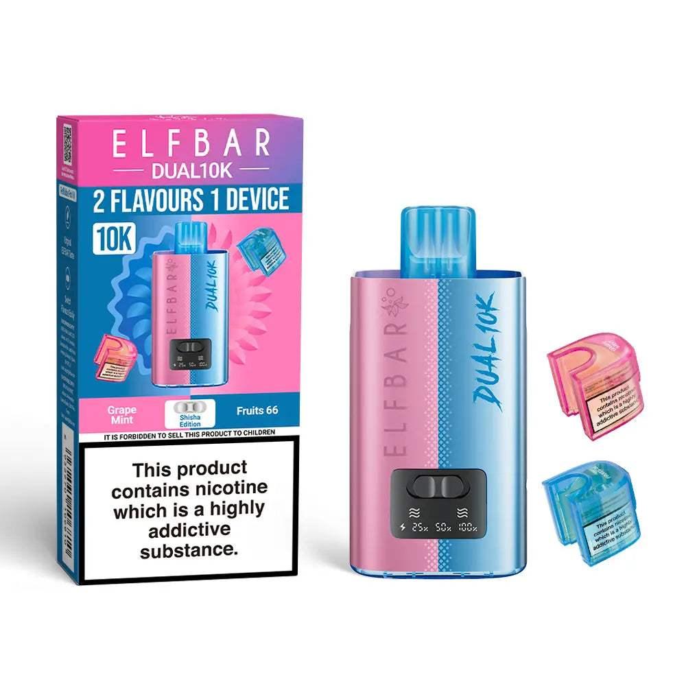 SISHA EDITION - ELF BAR DUAL 10K PRE-FILLED VAPE KIT - 20MG(2%) - Vapeslough