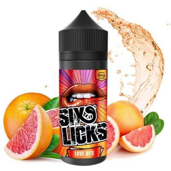 SIX LICKS 100ML SHORT FILLS E-LIQUID - Vapeslough