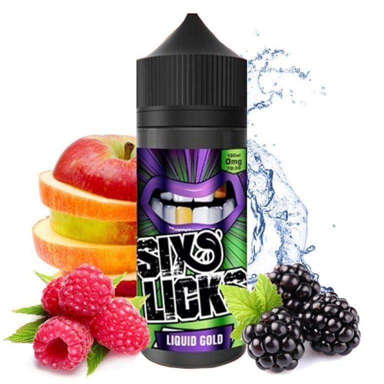 SIX LICKS 100ML SHORT FILLS E-LIQUID - Vapeslough