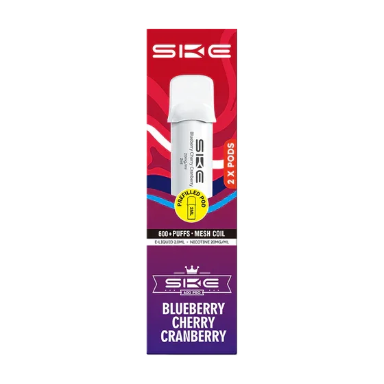 BLUEBERRY CHERRY CRANBERRY SKE 600 PRO PODS (PACK OF 2)