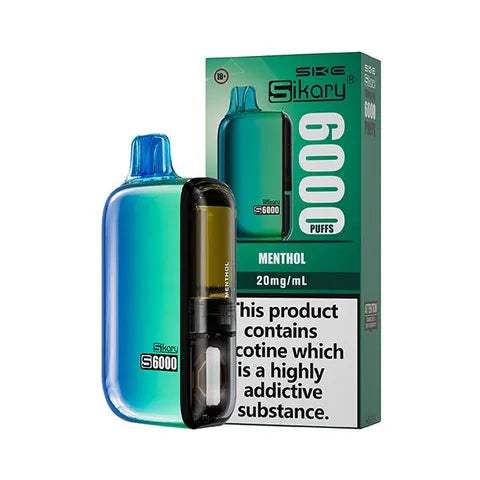 MENTHOL - SKE SIKARY S6000 DISPOSABLE VAPE - 20MG(2%)