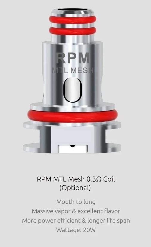 SMOK RPM REPLACEMENT COILS - PACK OF 5 - Vapeslough