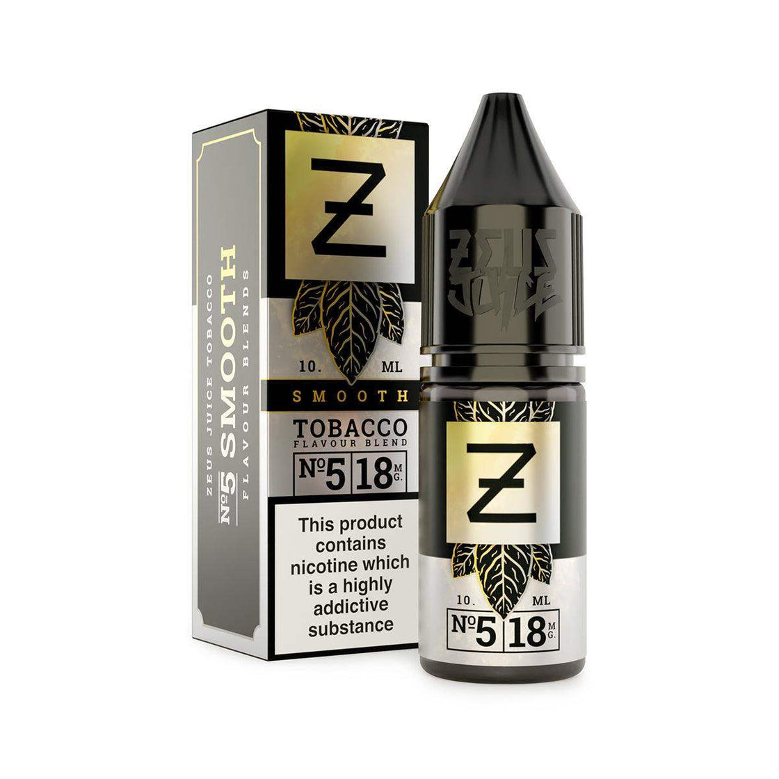 SMOOTH TOBACCO 10ML E-LIQUID BY ZEUS JUICE - 3MG | 6MG | 12MG | 18MG - Vapeslough