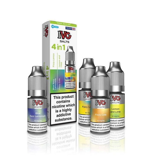 SODA EDITION IVG 4 IN 1 NIC SALTS - Vapeslough