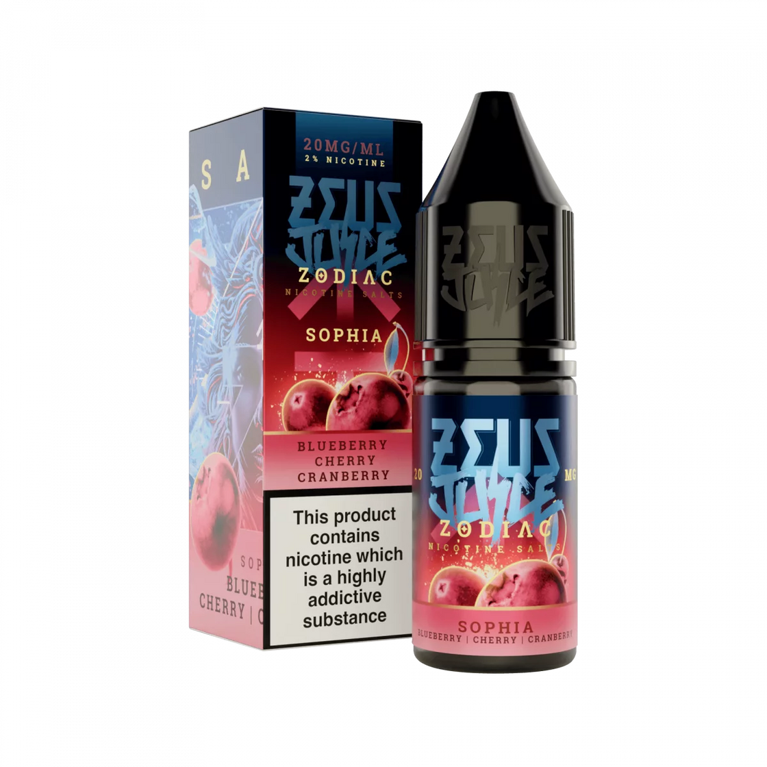 SOPHIA 10ML E LIQUID NICOTINE SALT BY ZEUS JUICE