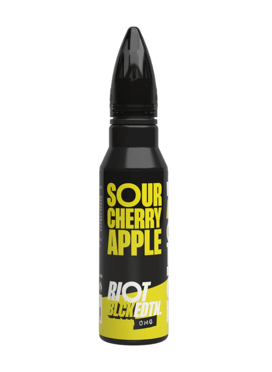SOUR CHERRY APPLE - BLCK EDTN 50ML SHORT FILL E-LIQUID BY RIOT SQUAD - Vapeslough