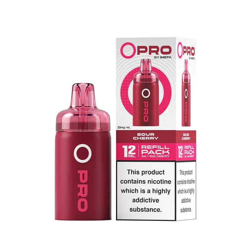 Sour Cherry Insta O Pro Prefilled Vape Pod + Refill - Vapeslough