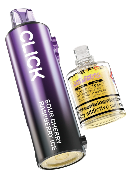 Sour Cherry Raspberry - Pyne Pod Click Prefilled Pod + Refill Container - Vapeslough