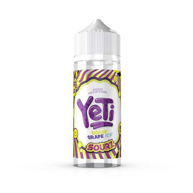 SOUR GRAPE ICE 100ML SHORT FILL E-LIQUID BY YETI E-LIQUID - SOURZ - Vapeslough