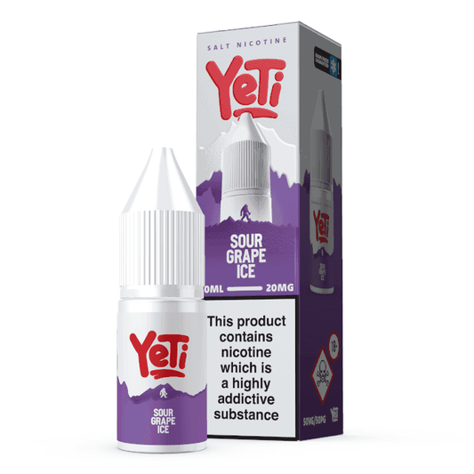 SOUR GRAPE ICE 10ML NIC SALT E-LIQUID BY YETI SUMMIT - 10MG | 20MG - Vapeslough