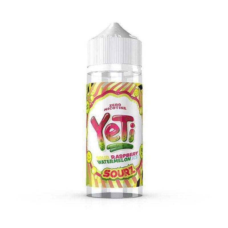 SOUR RASPBERRY WATERMELON ICE 100ML SHORT FILL E-LIQUID BY YETI E-LIQUID - SOURZ - Vapeslough