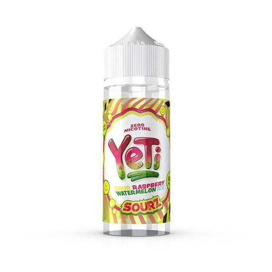 SOUR RASPBERRY WATERMELON ICE 100ML SHORT FILL E-LIQUID BY YETI E-LIQUID - SOURZ - Vapeslough