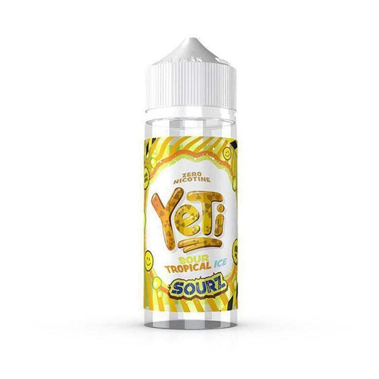 SOUR TROPICAL ICE 100ML SHORT FILL E-LIQUID BY YETI E-LIQUID - SOURZ - Vapeslough