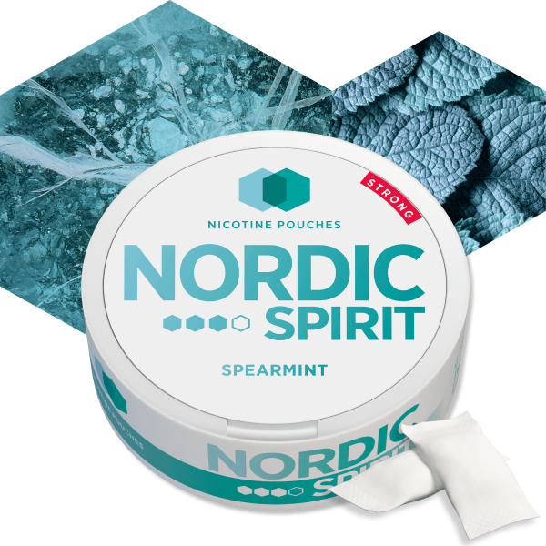 SPEARMINT NICOTINE POUCHES BY NORDIC SPIRIT - Vapeslough
