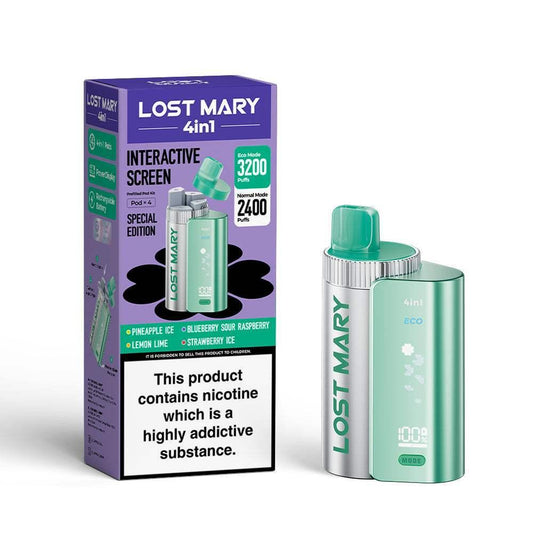 SPECIAL EDITION - LOST MARY 4IN1 POD SYSTEM DEVICE KIT - 3200PUFFS - Vapeslough