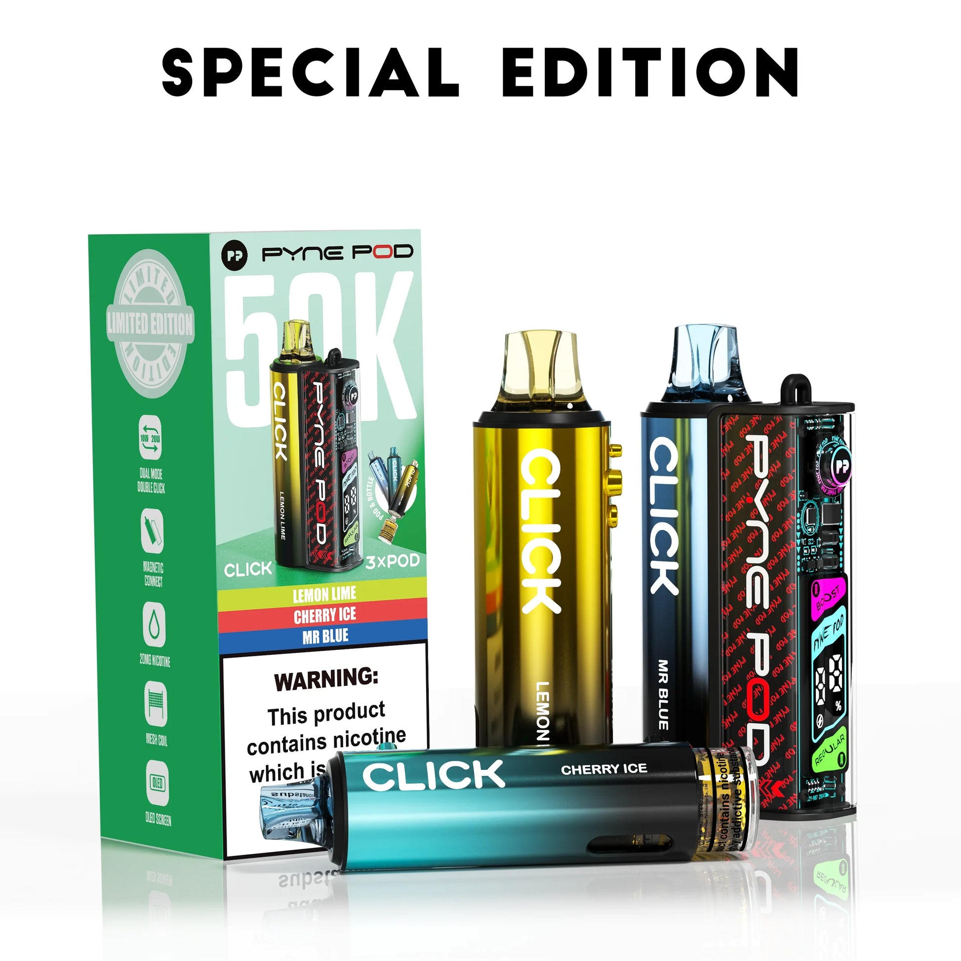 Special Edition - Pyne Pod Click 50K Prefilled Pod Kit - Vapeslough