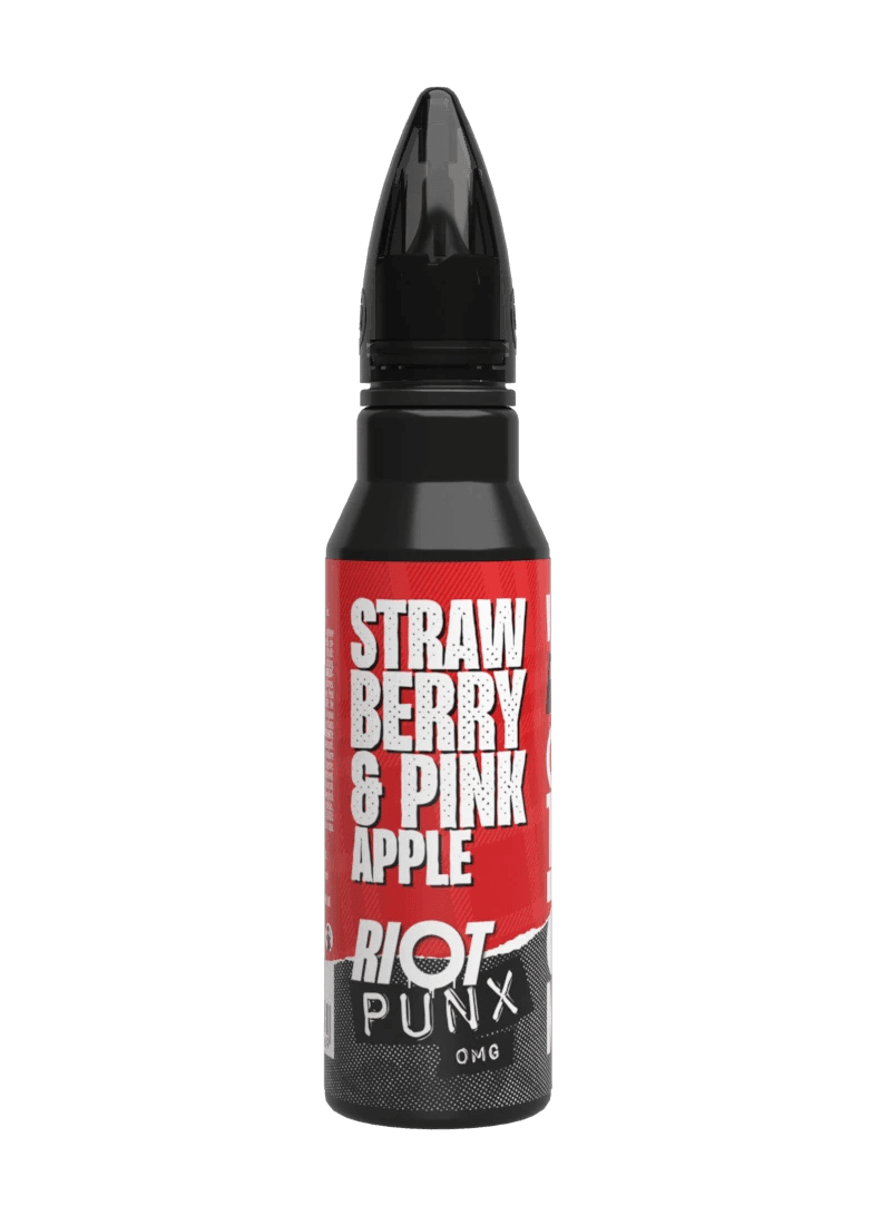 STRAWBERRY & PINK APPLE - PUNX 50ML SHORT FILL E-LIQUID BY RIOT SQUAD - Vapeslough