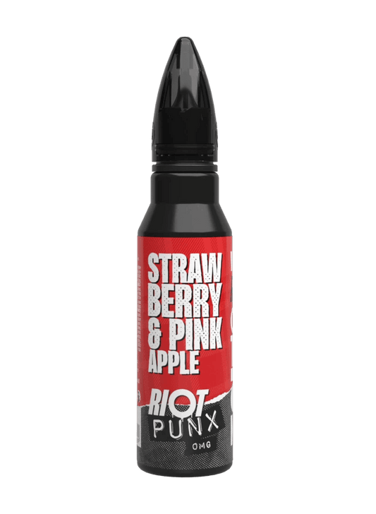 STRAWBERRY & PINK APPLE - PUNX 50ML SHORT FILL E-LIQUID BY RIOT SQUAD - Vapeslough