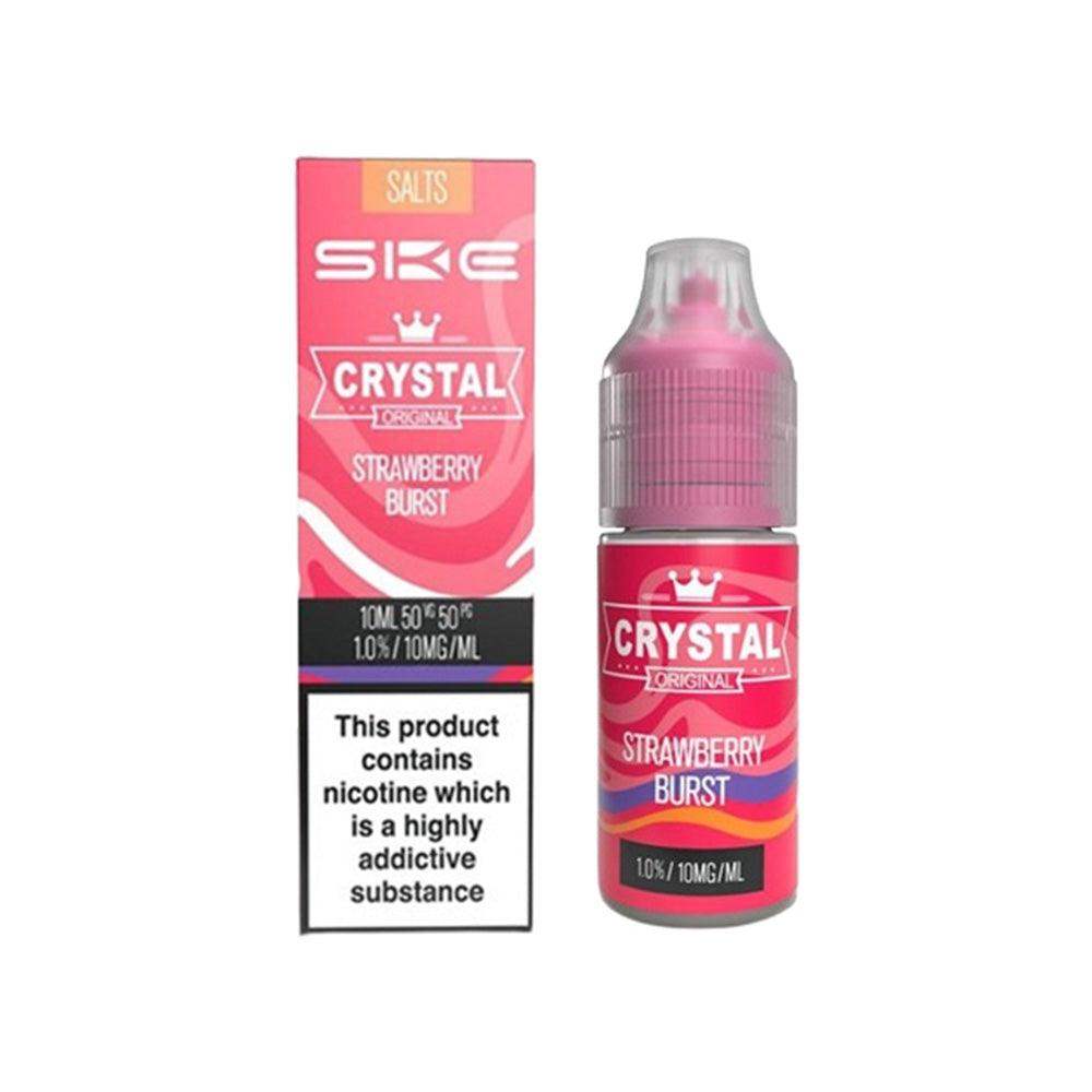 STRAWBERRY BURST 10ML NIC SALT E-LIQUID BY SKE CRYSTAL ORIGINAL - Vapeslough