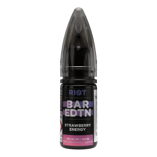 STRAWBERRY ENERGY - BAR EDTN - 10ML NIC SALT E-LIQUID - 5MG | 10MG | 20MG BY RIOT SQUAD - Vapeslough