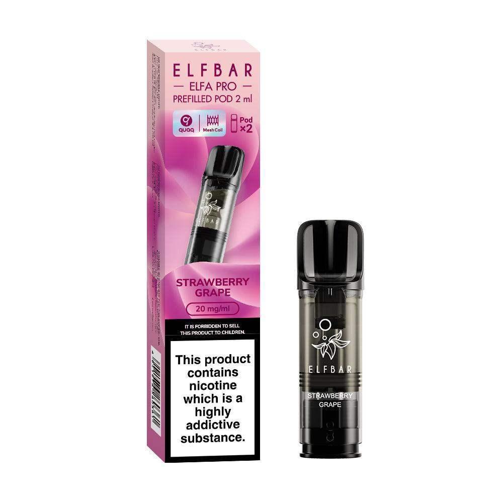 STRAWBERRY GRAPE ELF BAR ELFA PRO PODS (PACK OF 2) - Vapeslough