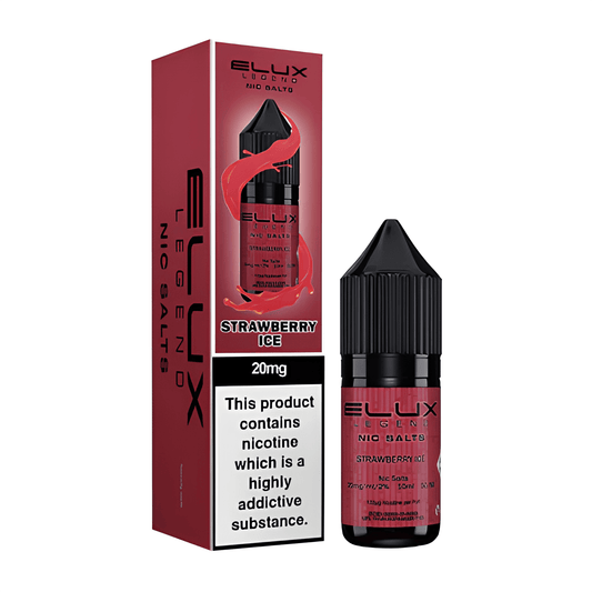 STRAWBERRY ICE 10ML NIC SALT BY ELUX LEGEND 10MG(1%) | 20MG(2%) - Vapeslough