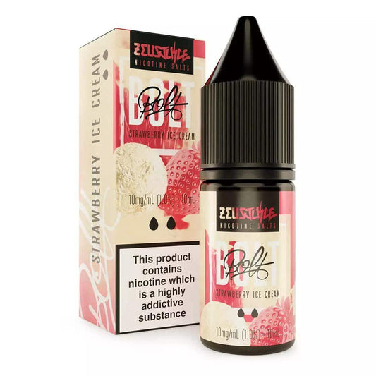 STRAWBERRY ICE CREAM 10ML NIC SALT BY BOLT - ZEUS JUICE - Vapeslough