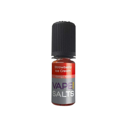STRAWBERRY ICE CREAM 10ML NIC SALT E-LIQUID BY VAPECOM - Vapeslough