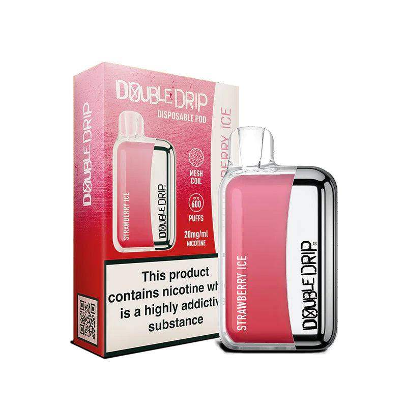 STRAWBERRY ICE - DOUBLE DRIP DISPOSABLE VAPE - Vapeslough