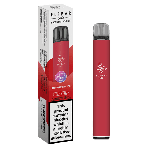 STRAWBERRY ICE - ELFBAR 600 PREFILLED POD KIT - Vapeslough