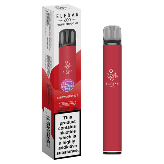 STRAWBERRY ICE - ELFBAR 600 PREFILLED POD KIT - Vapeslough