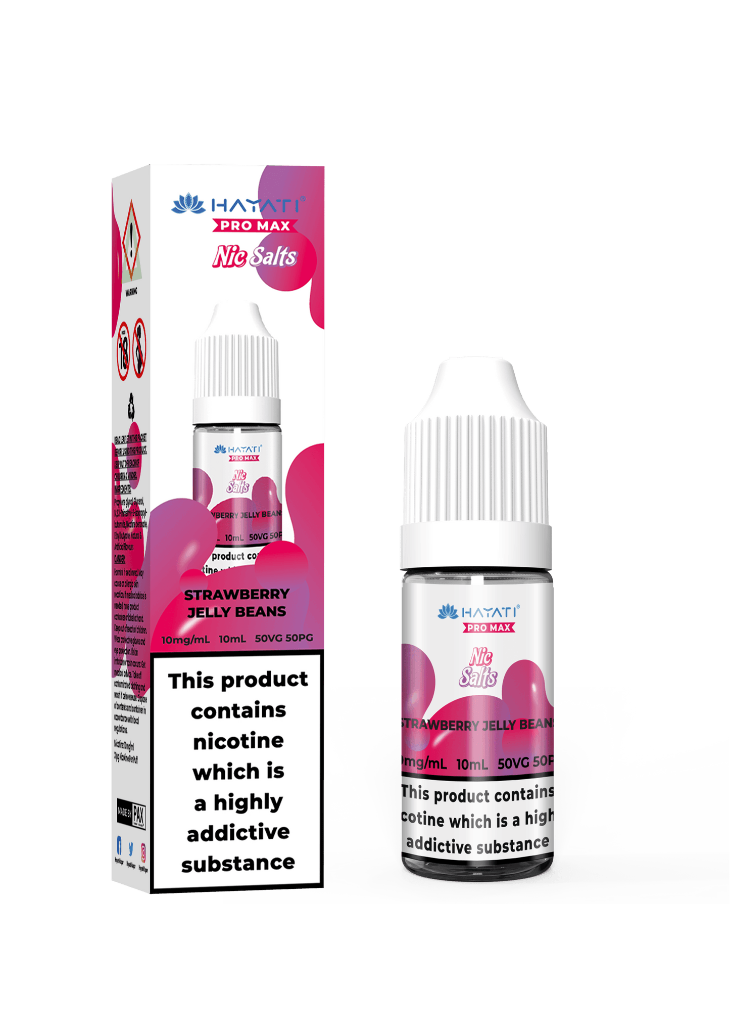 STRAWBERRY JELLY BEANS 10ML NIC SALT BY HAYATI PRO MAX 10MG(1%) | 20MG(2%) - Vapeslough