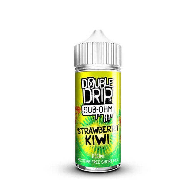 STRAWBERRY KIWI 100ML SHORT FILL E-LIQUID BY DOUBLE DRIP - Vapeslough