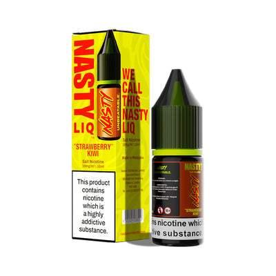 STRAWBERRY KIWI 10ML E LIQUID NICOTINE SALT BY NASTY LIQ - Vapeslough