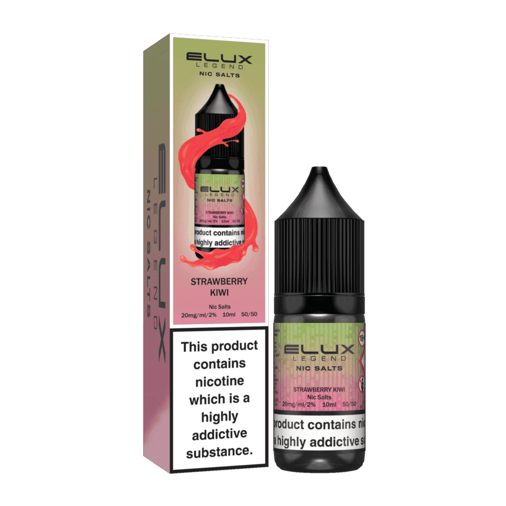 STRAWBERRY KIWI 10ML NIC SALT BY ELUX LEGEND 10MG(1%) | 20MG(2%) - Vapeslough