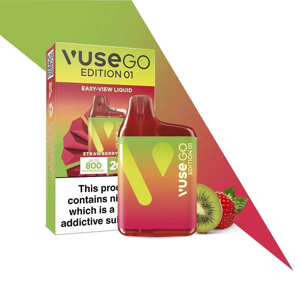 STRAWBERRY KIWI DISPOSABLE VAPE BY VUSE GO EDITION 01 - 20MG - Vapeslough