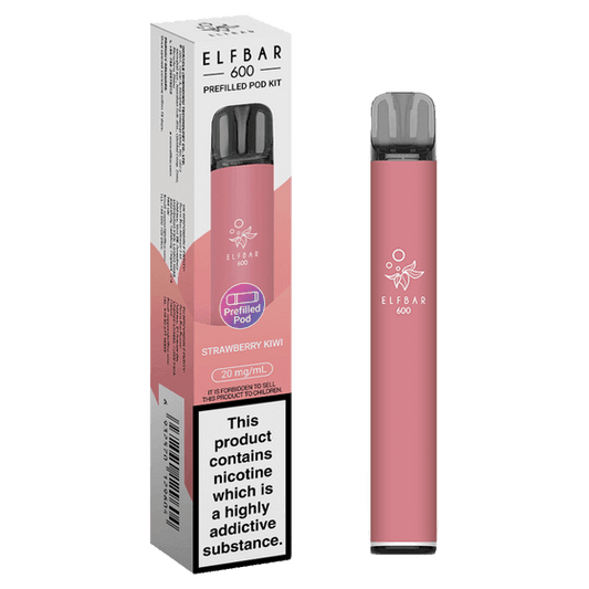 STRAWBERRY KIWI - ELFBAR 600 PREFILLED POD KIT - Vapeslough