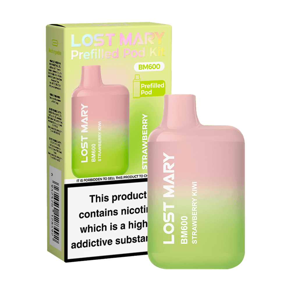 STRAWBERRY KIWI - LOST MARY BM600 PREFILLED POD KIT - Vapeslough