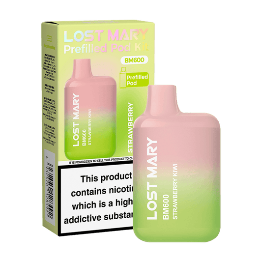 STRAWBERRY KIWI - LOST MARY BM600 PREFILLED POD KIT - Vapeslough