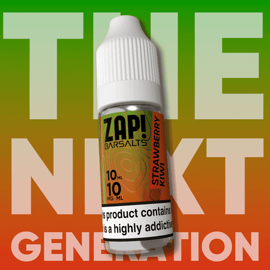 STRAWBERRY KIWI ZAP! 10ML BAR NIC SALT E-LIQUID BY ZAP! - 10MG | 20MG - Vapeslough